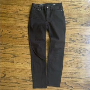 Jcrew high rise skinny black denim sz 28 stretch